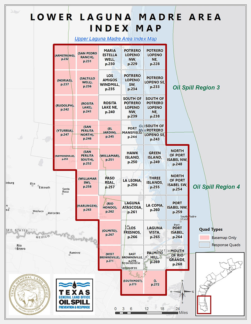 Lower Laguna Madre Index Map