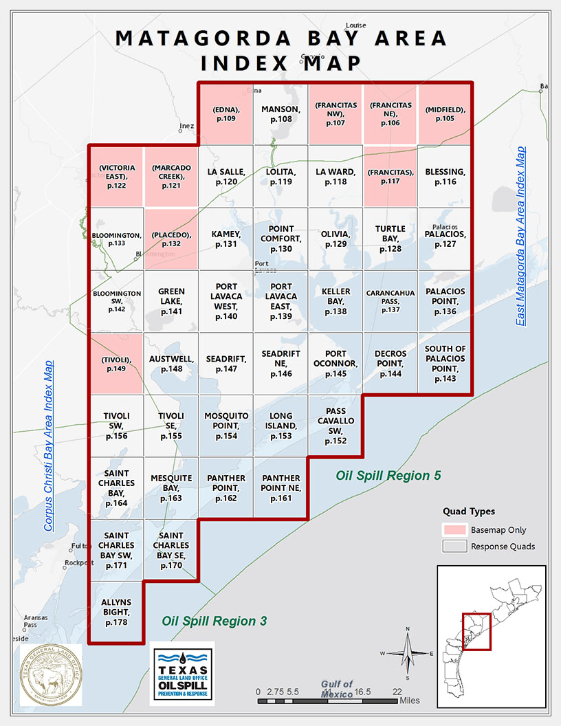 Matagorda Bay Index Map